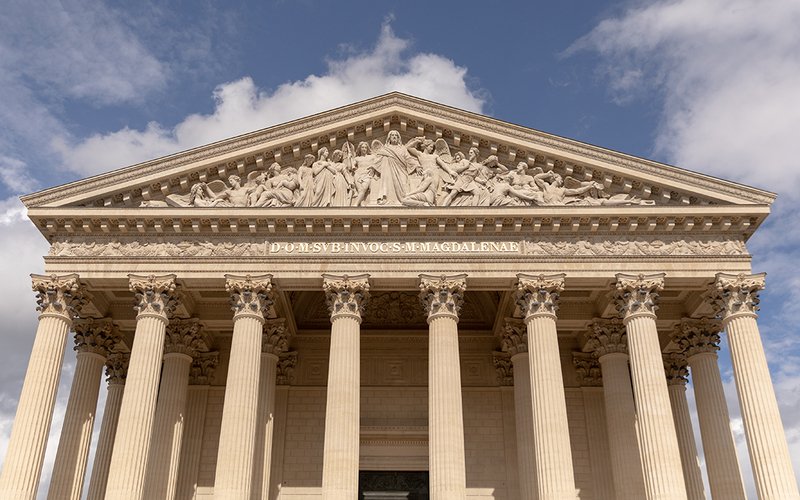 Colonnes corinthiennes de l'église de la Madeleine