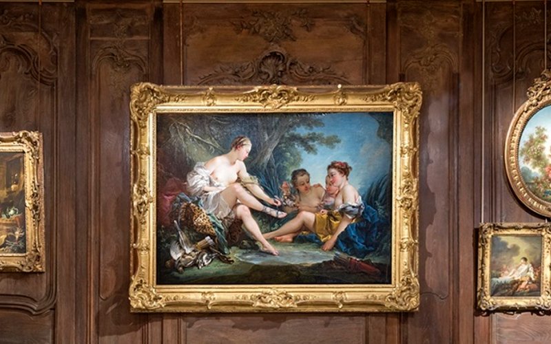Cour et façade de l'hôtel Donon, qui abrite le musée Cognacq-Jay