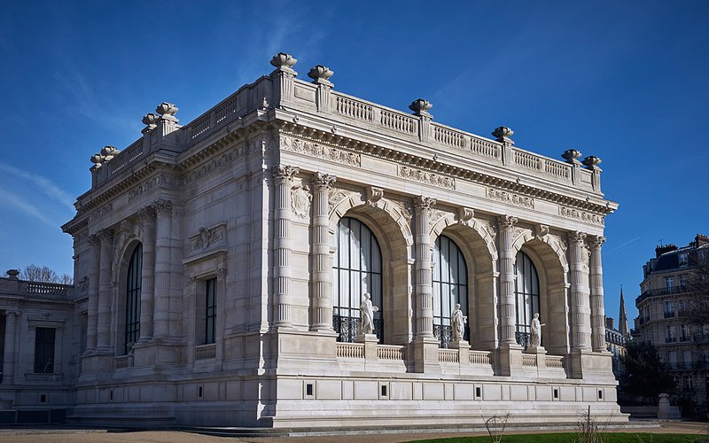 Façade et jardin du palais Galliera, musée de la Mode de Paris